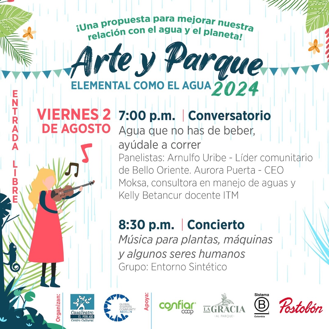 Programación Festival Arte y Parque 2024: Elemental como el agua