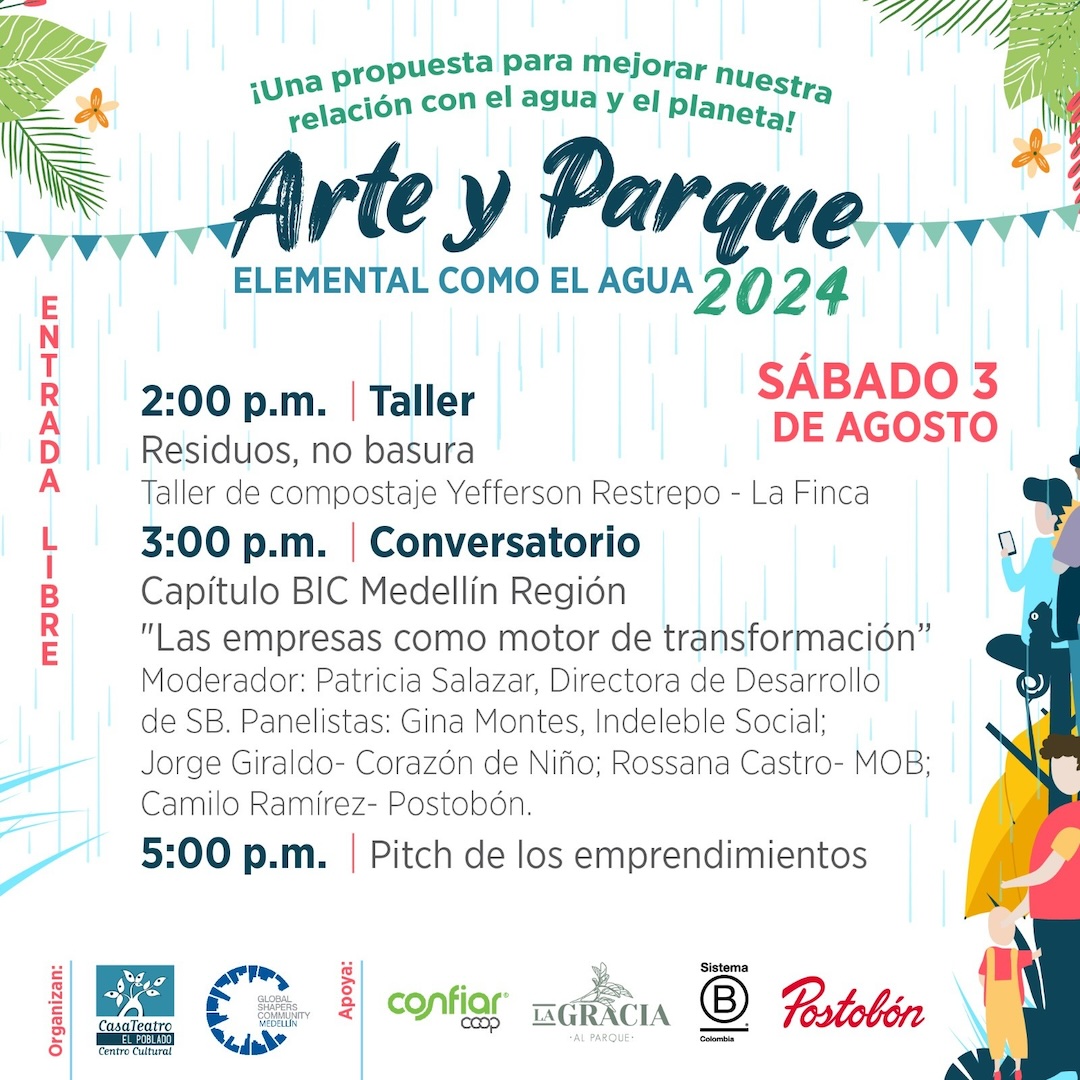 Programación Festival Arte y Parque 2024: Elemental como el agua