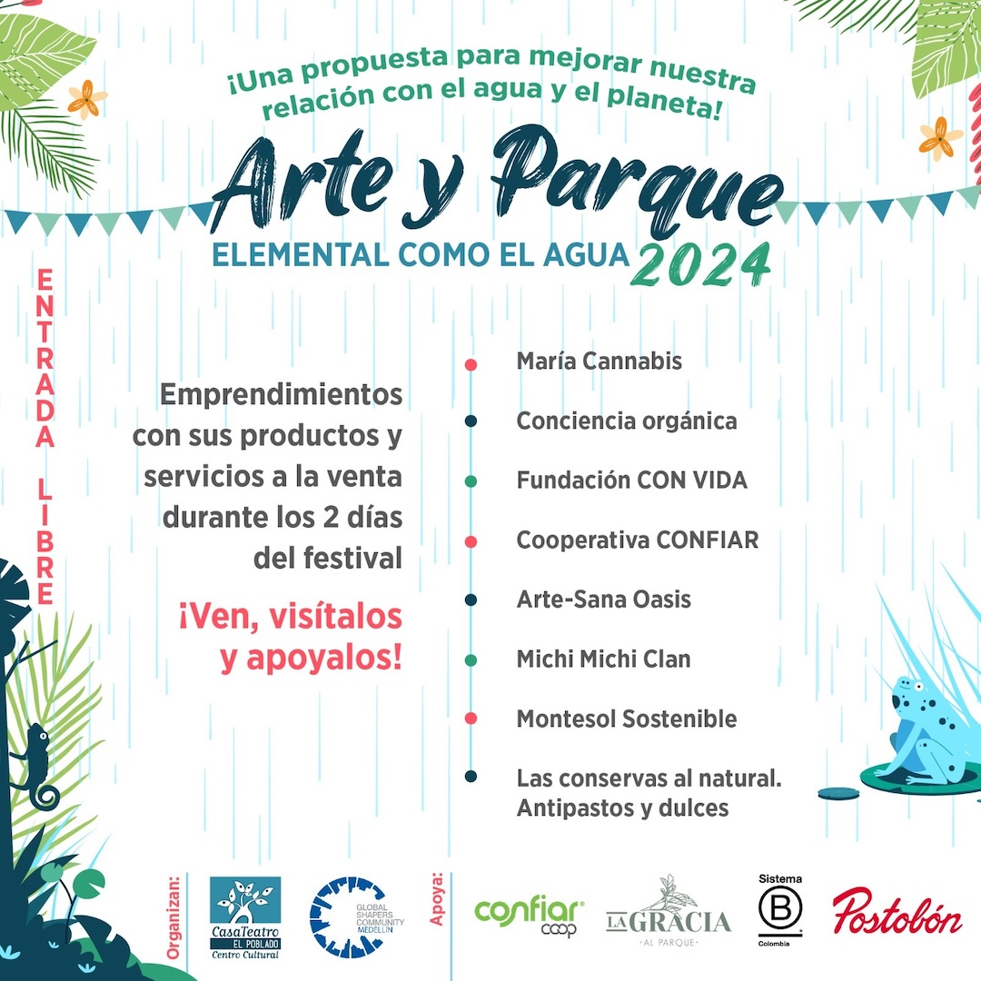 Programación Festival Arte y Parque 2024: Elemental como el agua