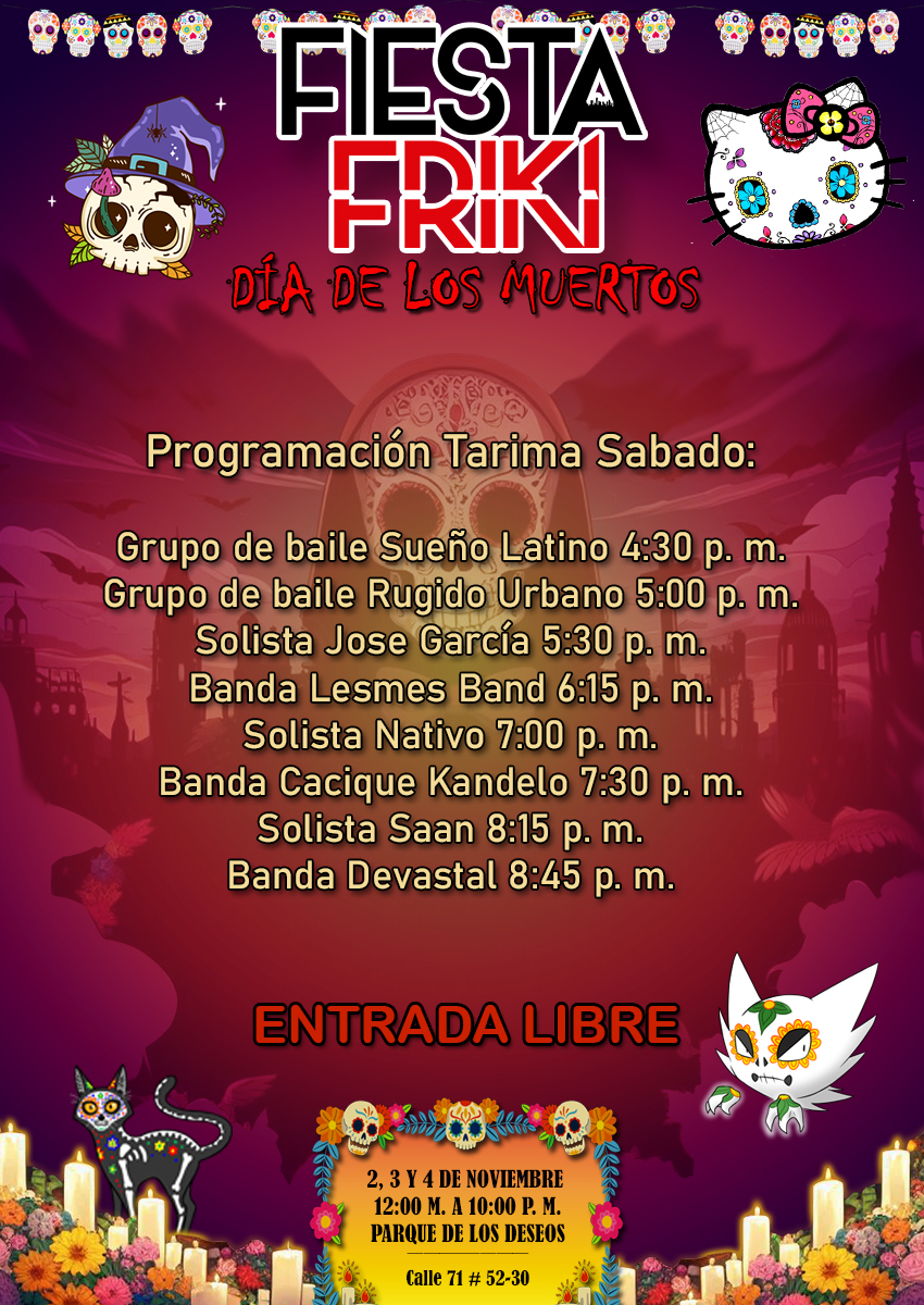 Programación Fiesta Friki - Día de los Muertos