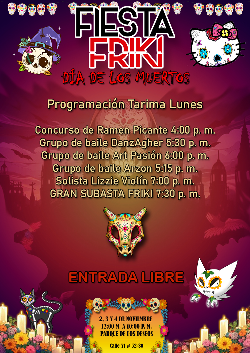 Programación Fiesta Friki - Día de los Muertos