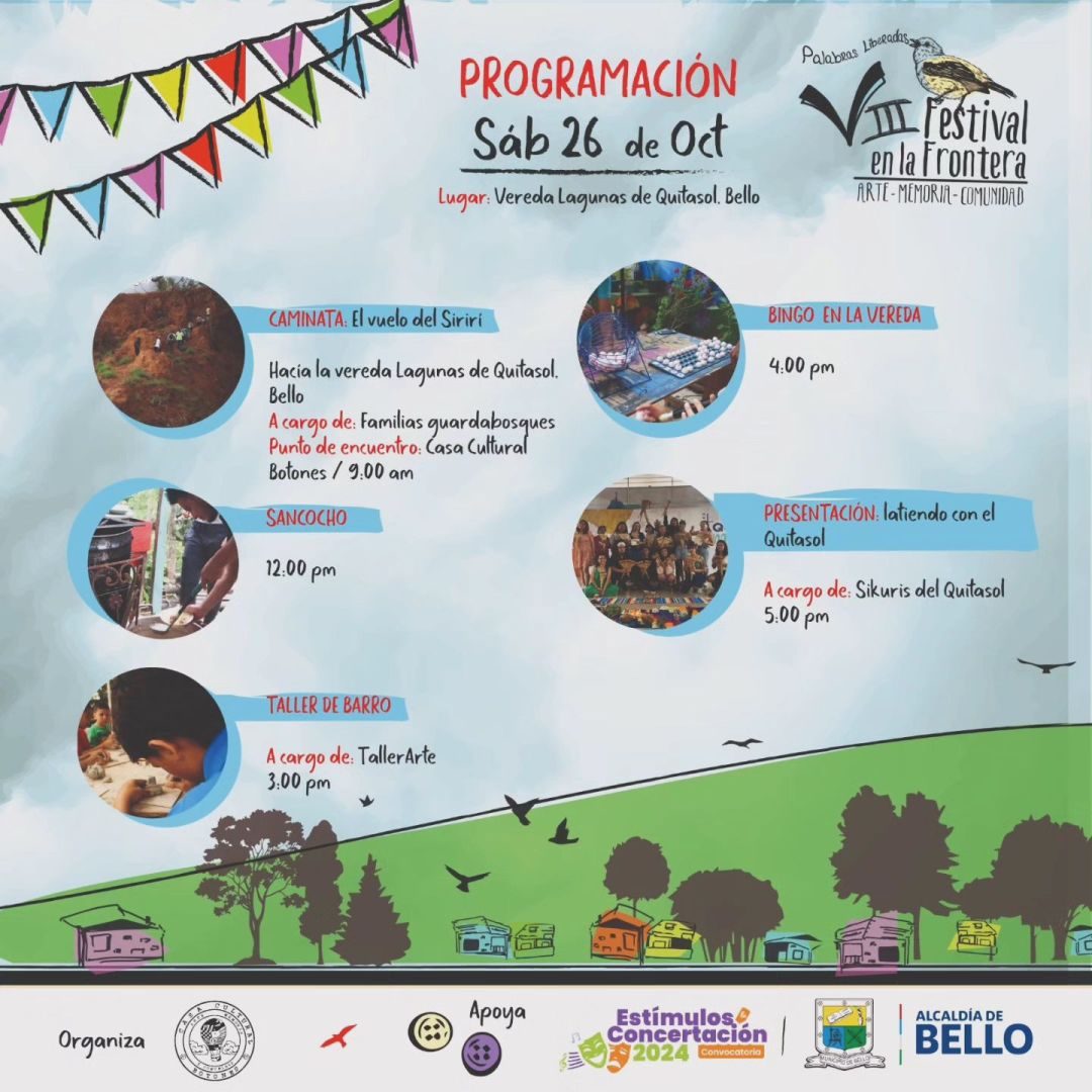 Programación VIII Festival en la Frontera: Arte - Memoria - Comunidad