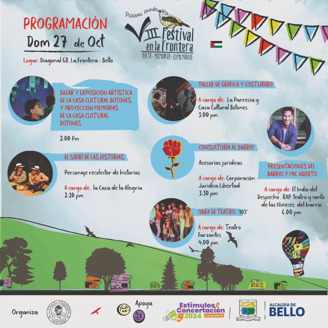 Programación VIII Festival en la Frontera: Arte - Memoria - Comunidad