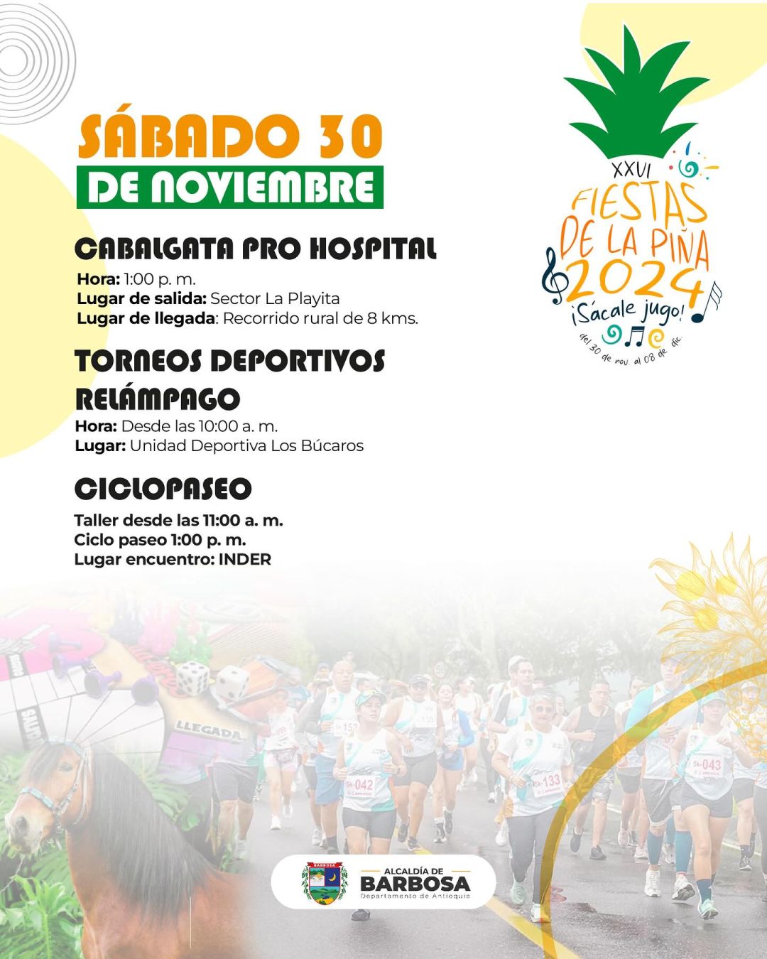 Programación XXVI Fiestas de la Piña 2024