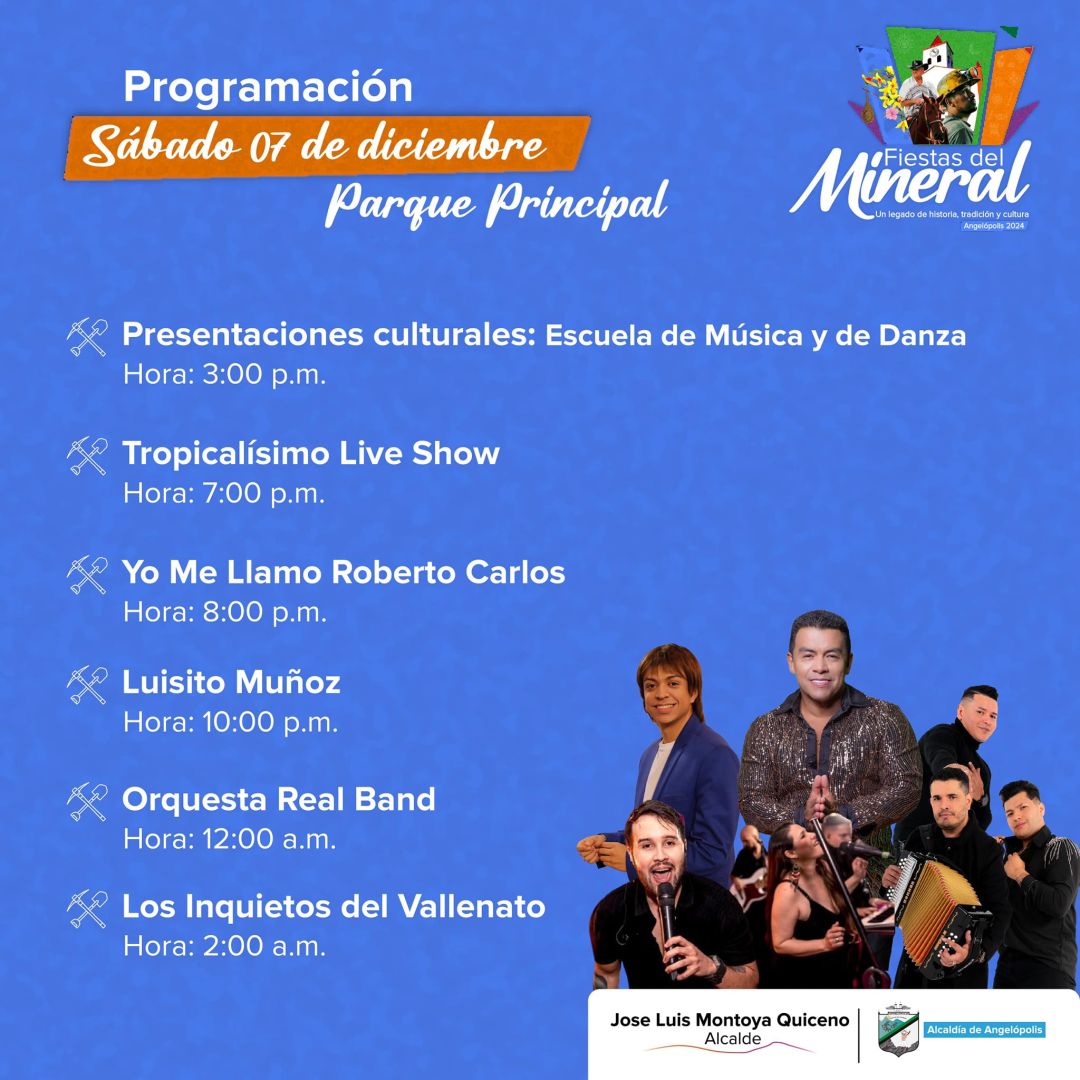 Programación Fiestas del Mineral 2024