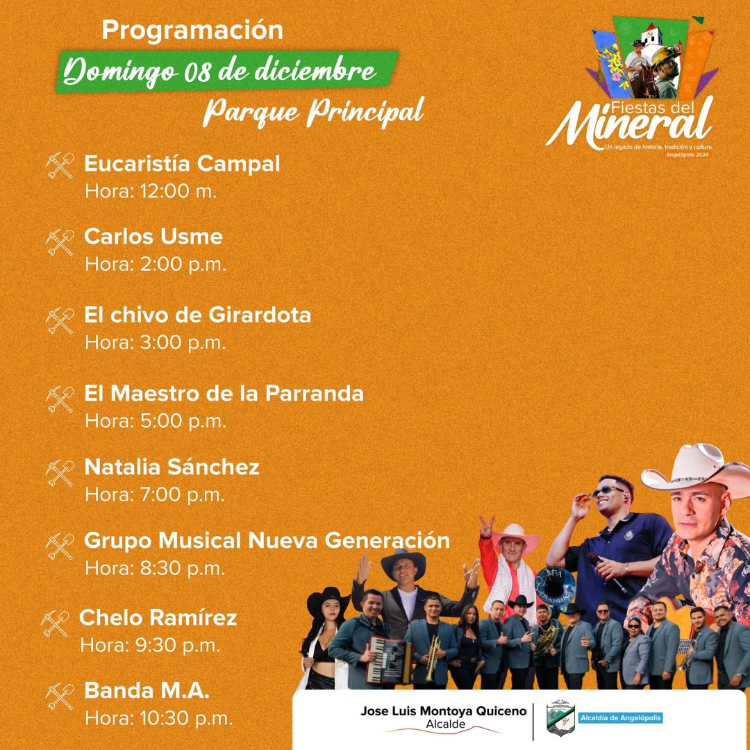Programación Fiestas del Mineral 2024