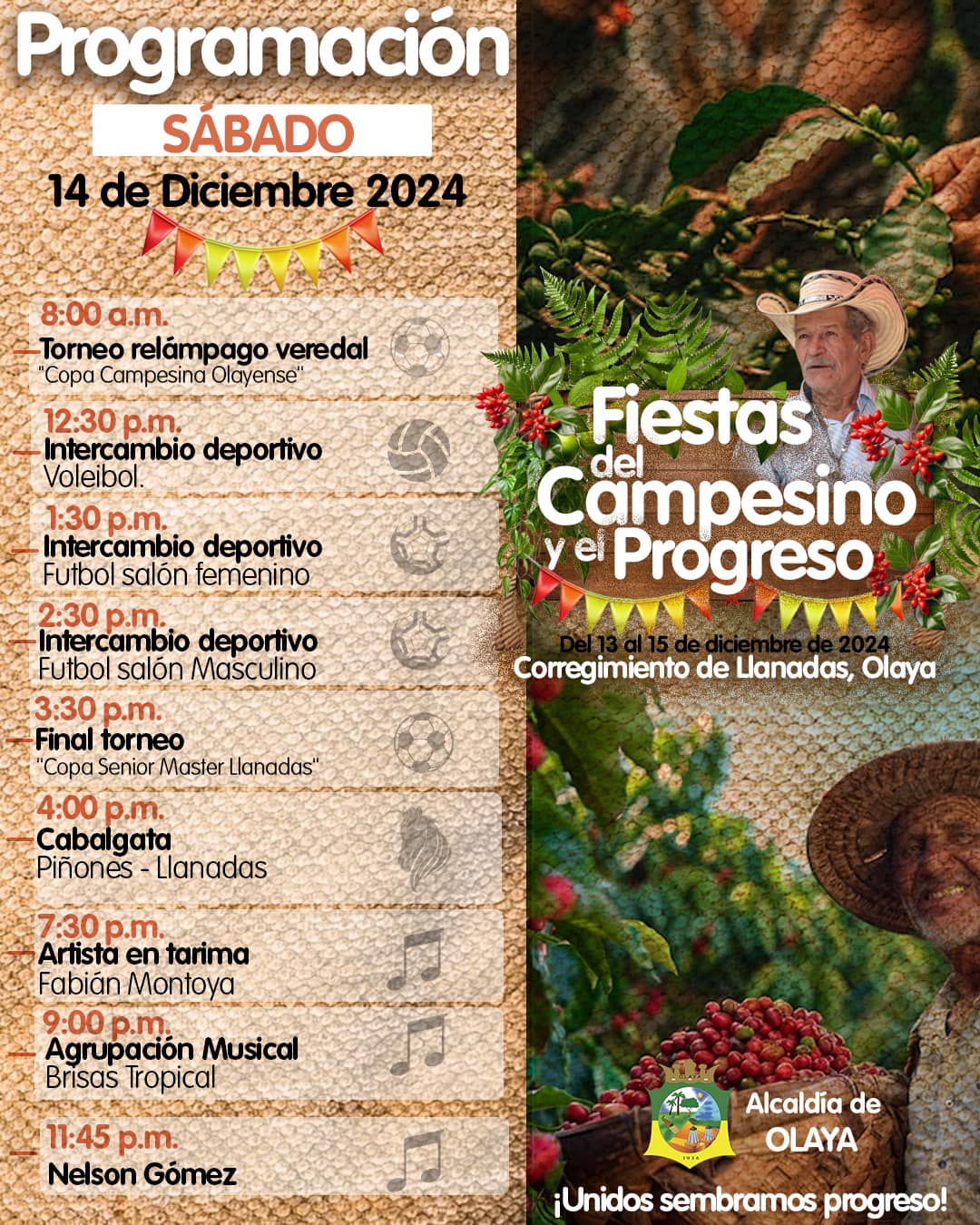 Programación Fiestas del Campesino y el Progreso 2024