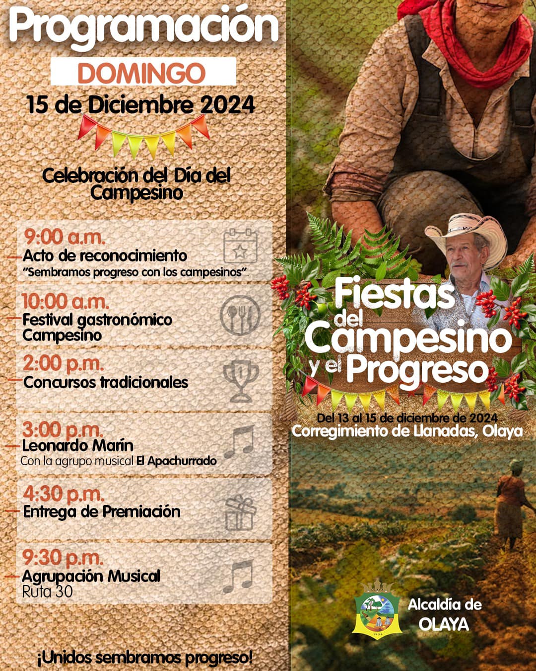 Programación Fiestas del Campesino y el Progreso 2024