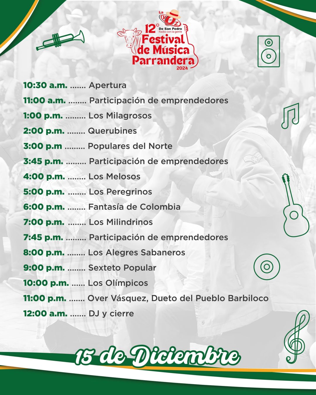 Programación Festival Gastronómico 2024