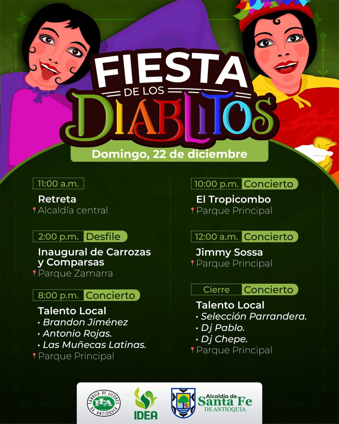 Programación Fiestas de los Diablitos 2024