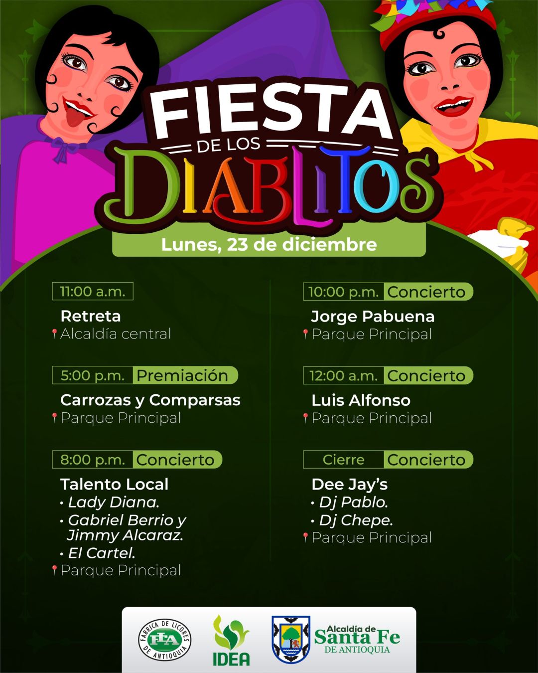 Programación Fiestas de los Diablitos 2024