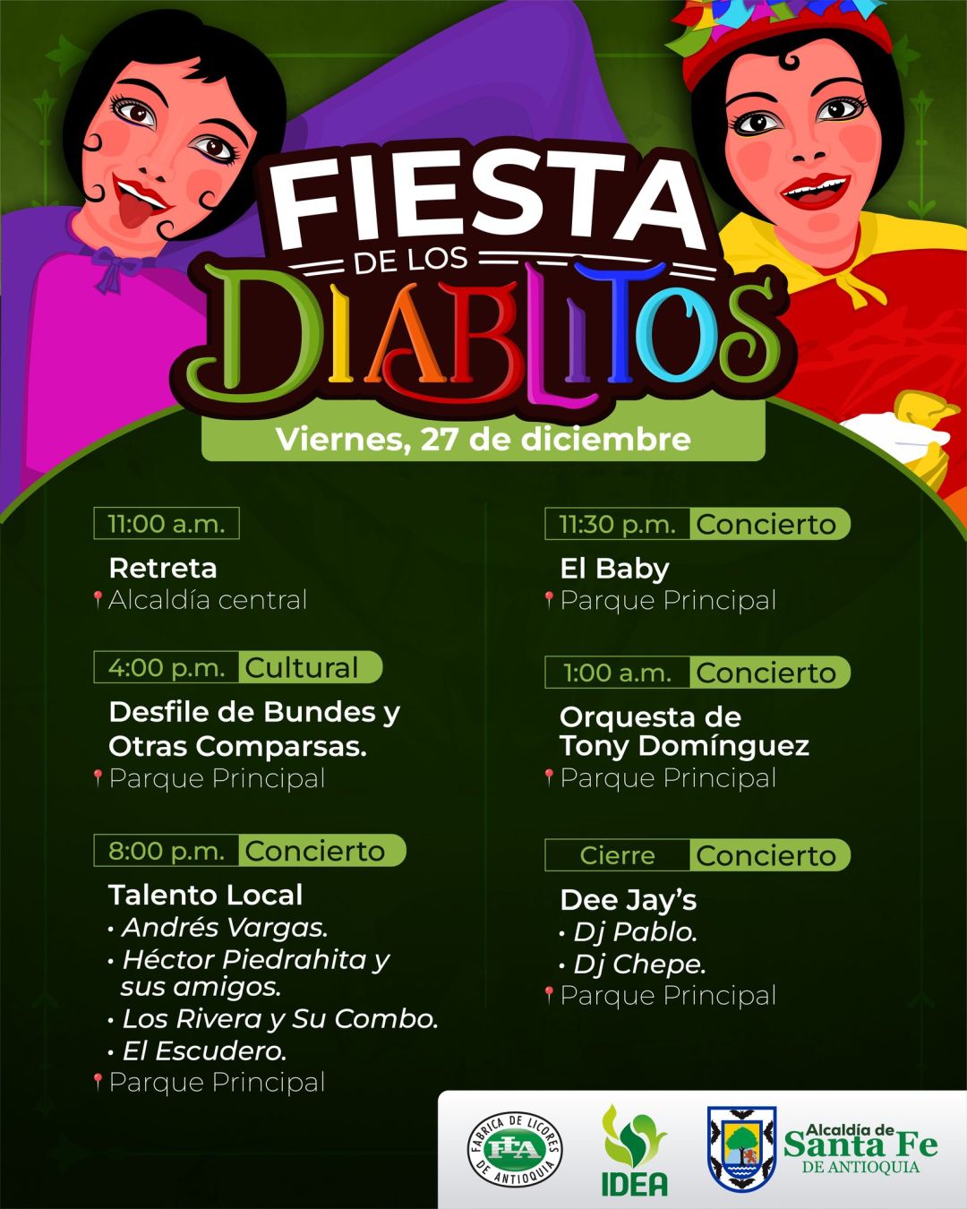 Programación Fiestas de los Diablitos 2024