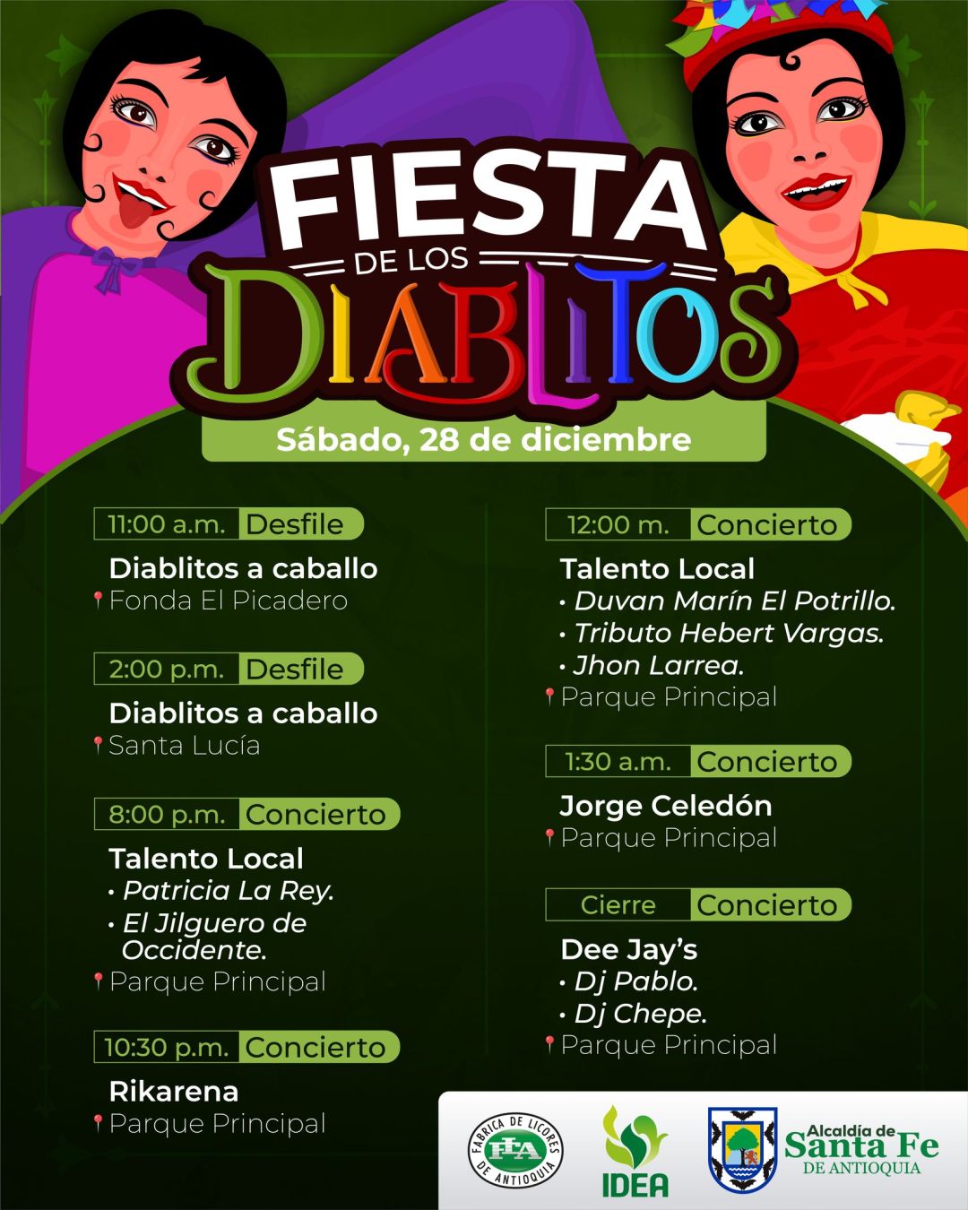 Programación Fiestas de los Diablitos 2024
