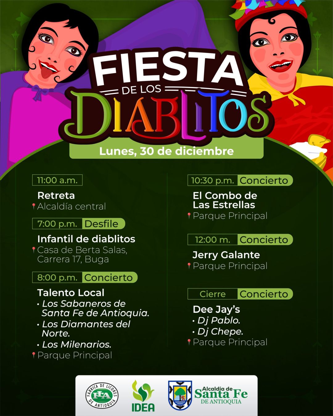Programación Fiestas de los Diablitos 2024
