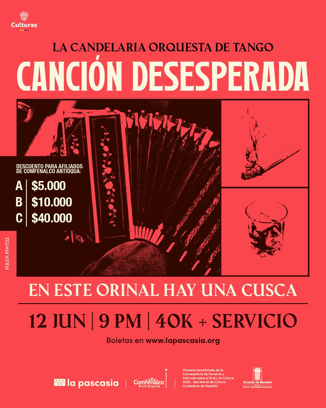 Tango en La Pascasia con Canción Desesperada
