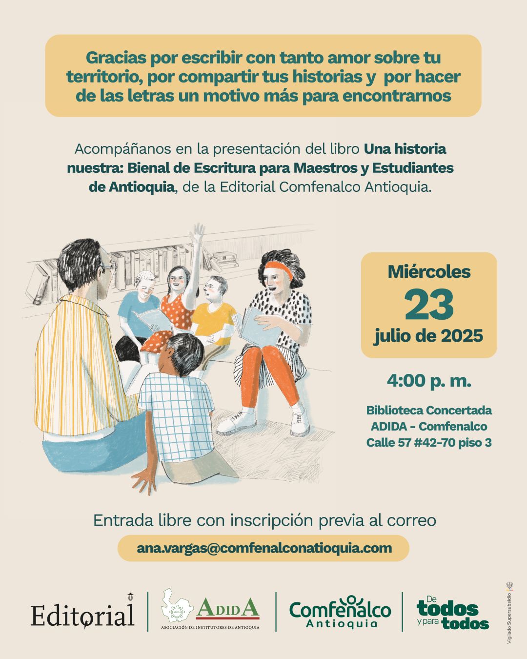 Presentación del libro: Una historia nuestra