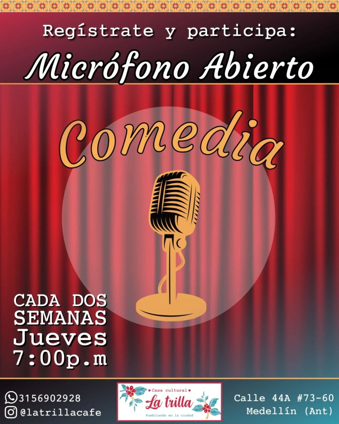 Micrófono Abierto de Comedia