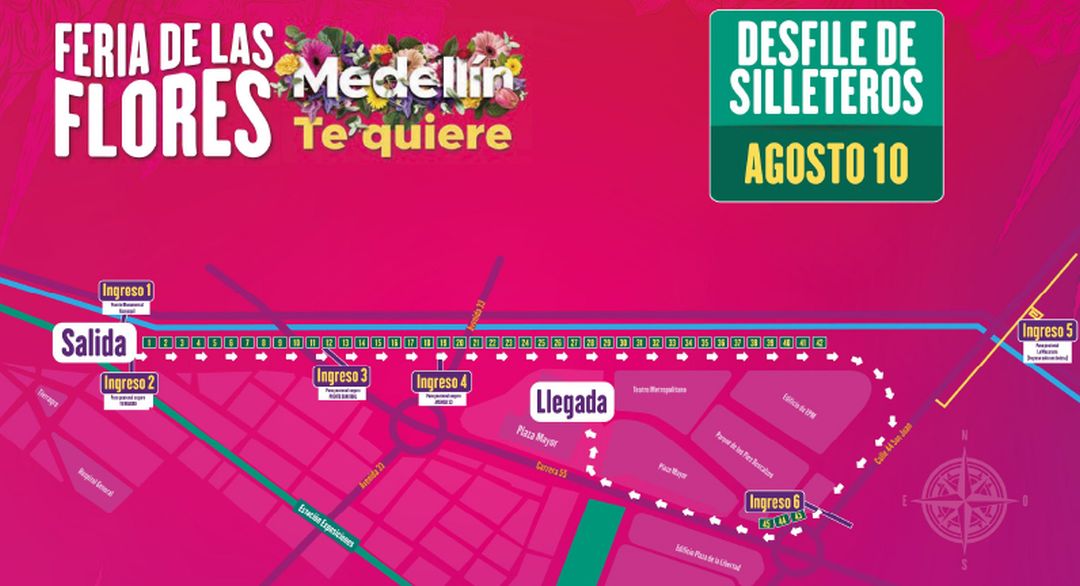 Recorrido Desfile de Silleteros 2025