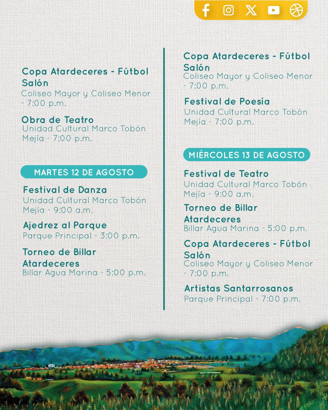 Programación XXVIII Fiestas del Atardecer 2025