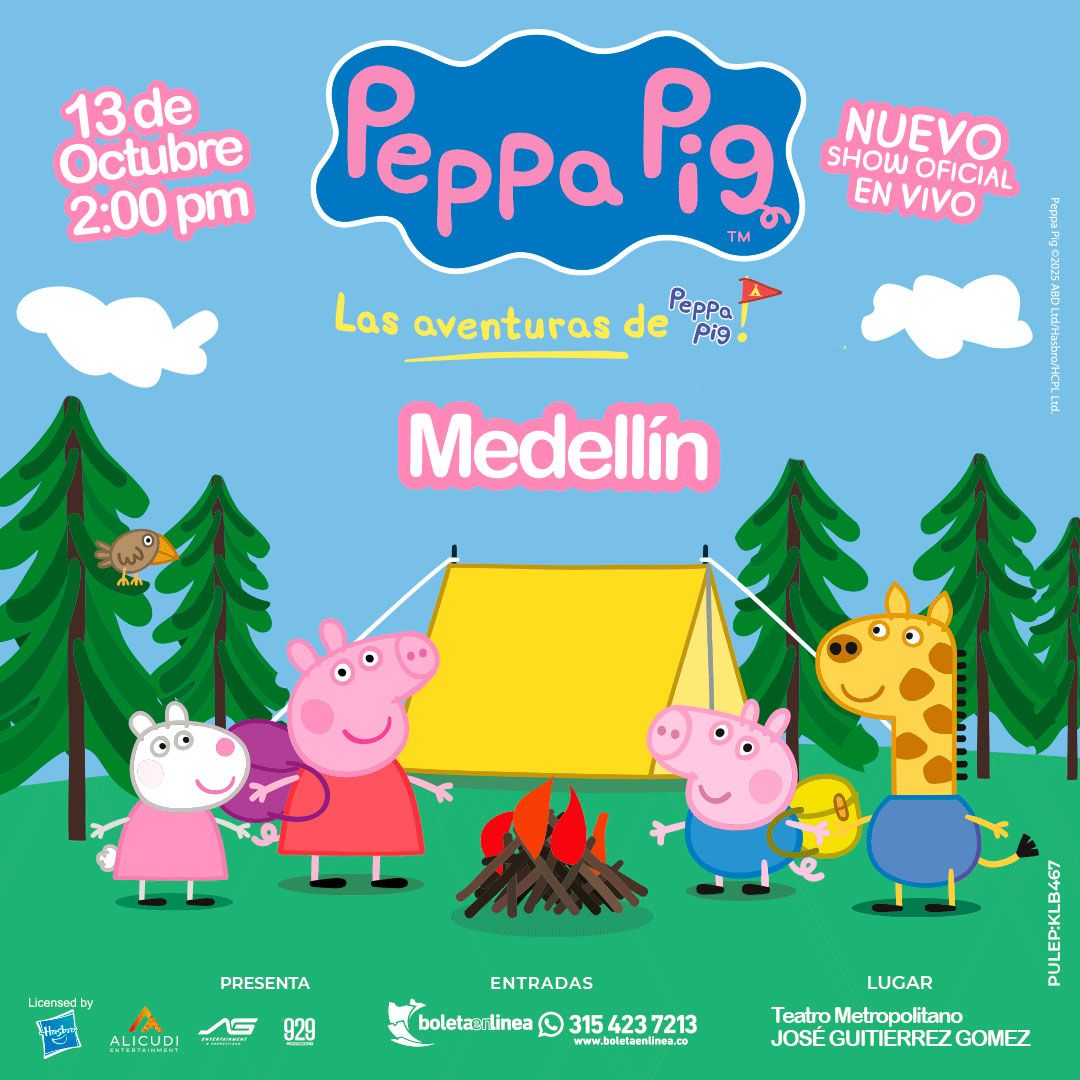 Las aventuras de Peppa Pig en Medellín