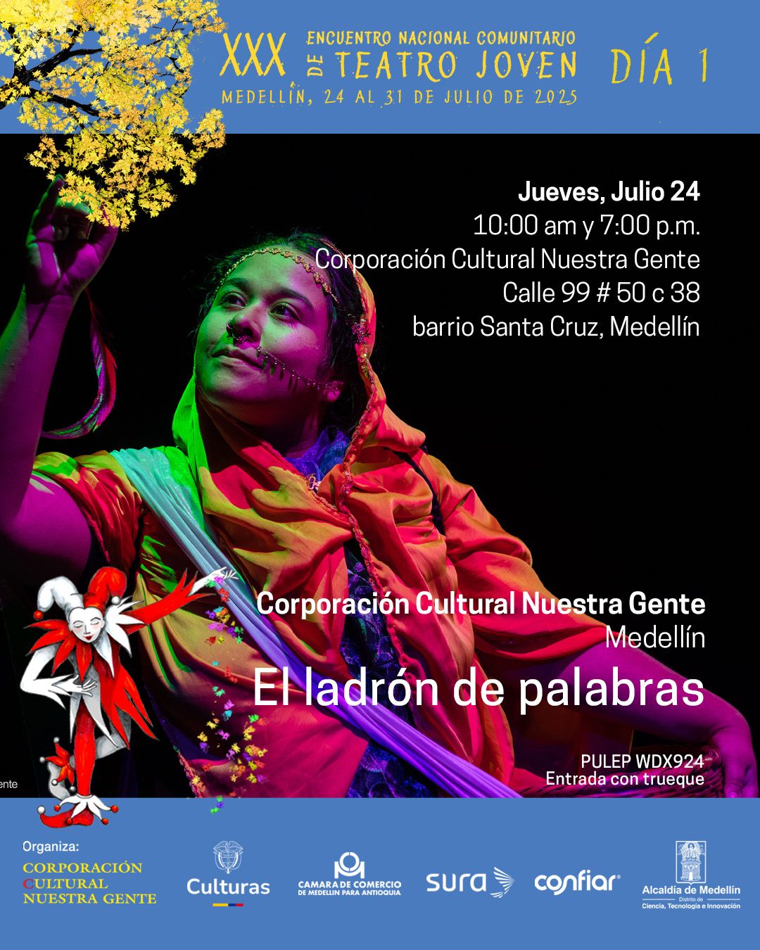 Programación XXX Encuentro Nacional Comunitario de Teatro Joven