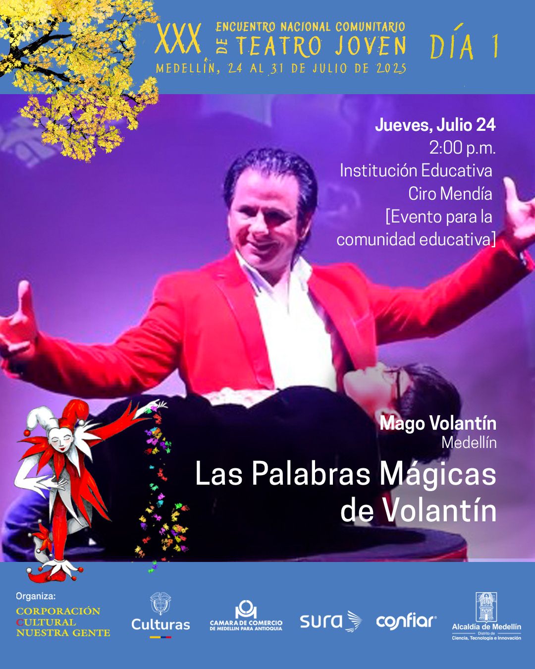 Programación XXX Encuentro Nacional Comunitario de Teatro Joven