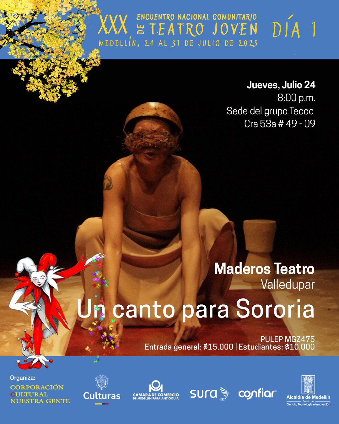 Programación XXX Encuentro Nacional Comunitario de Teatro Joven