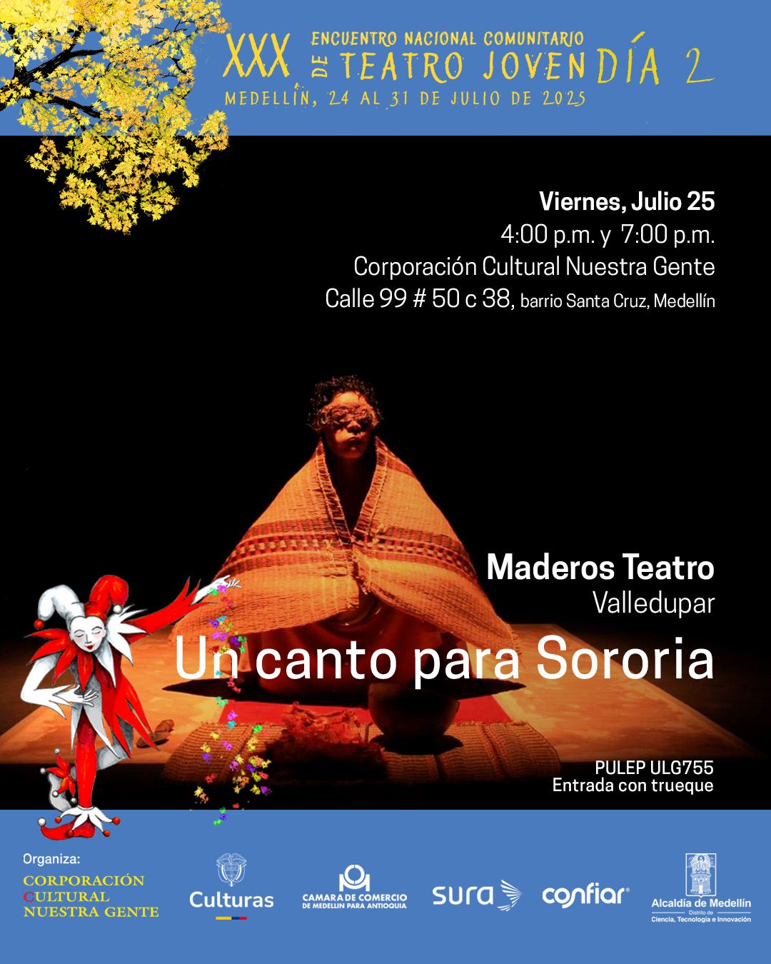 Programación XXX Encuentro Nacional Comunitario de Teatro Joven