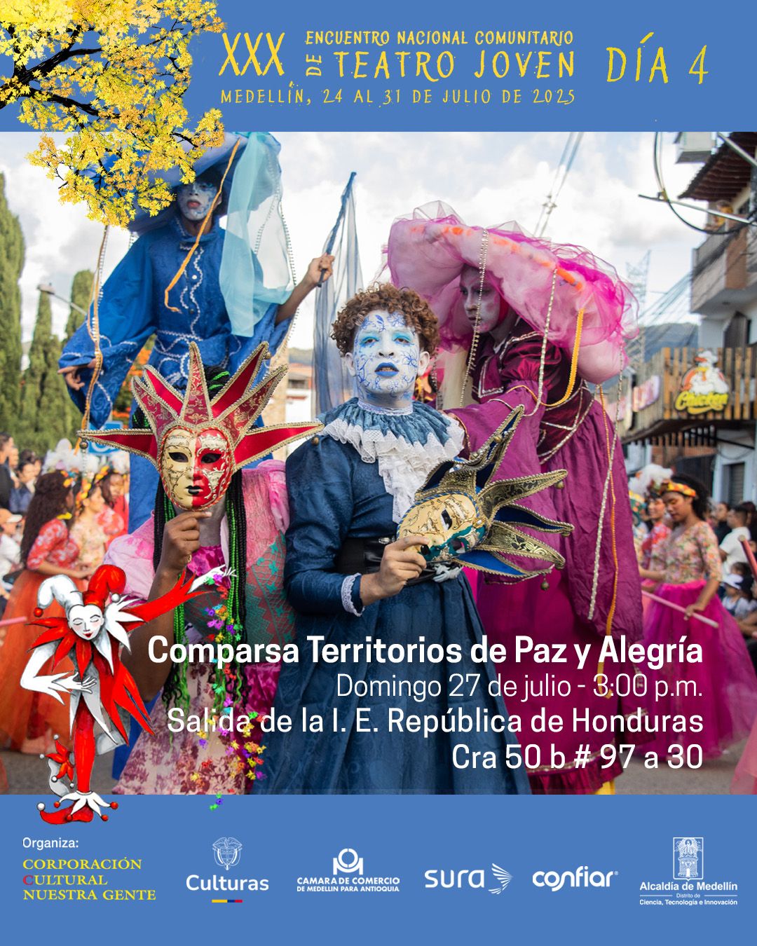 Programación XXX Encuentro Nacional Comunitario de Teatro Joven