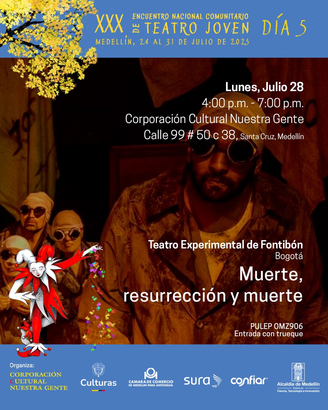 Programación XXX Encuentro Nacional Comunitario de Teatro Joven