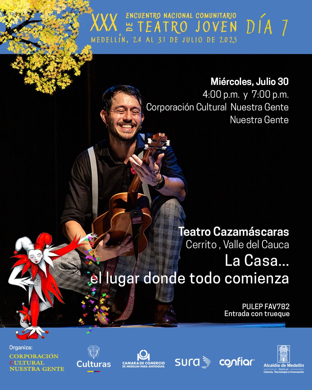 Programación XXX Encuentro Nacional Comunitario de Teatro Joven