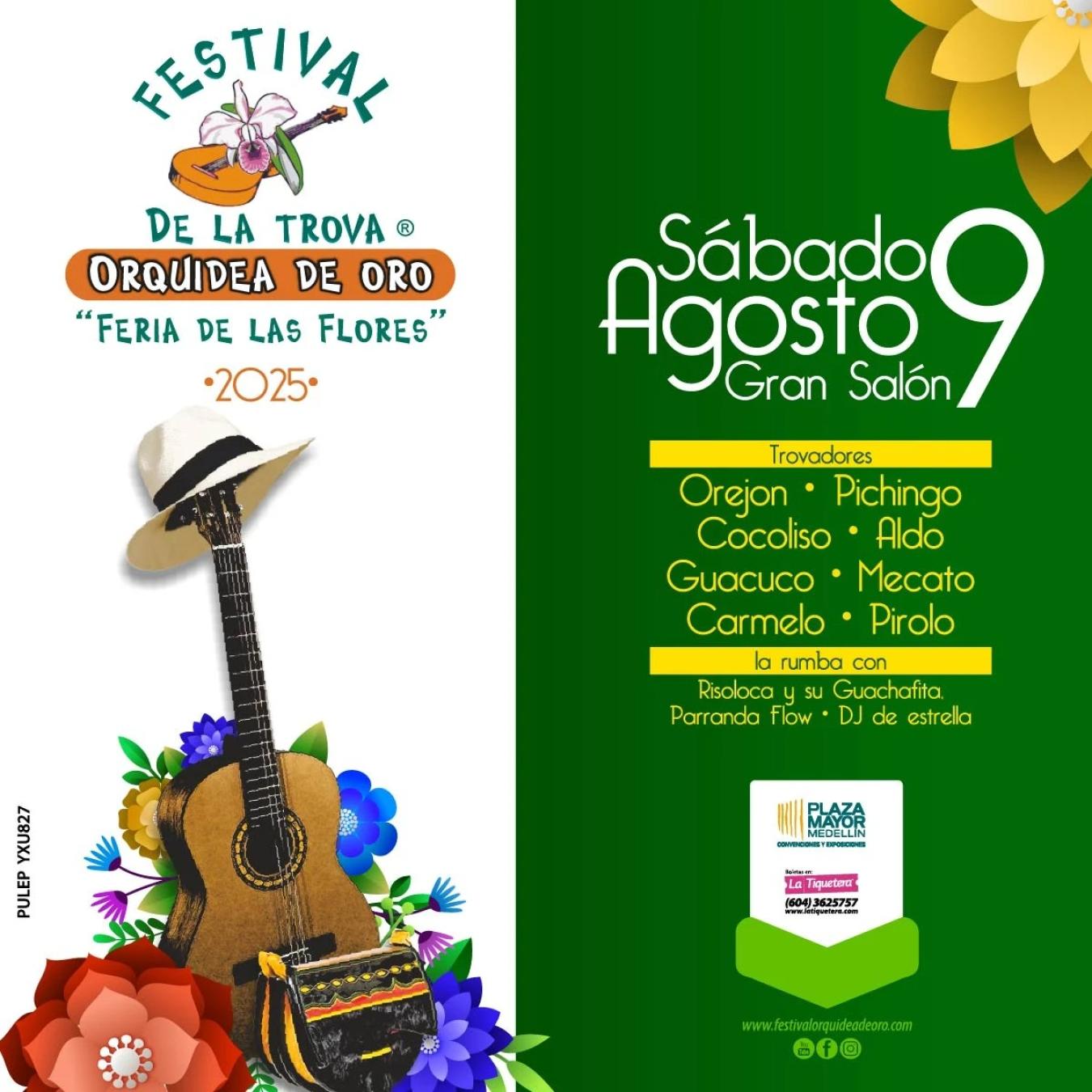 Festival de la trova Orquídea de oro 2025 - Medellín