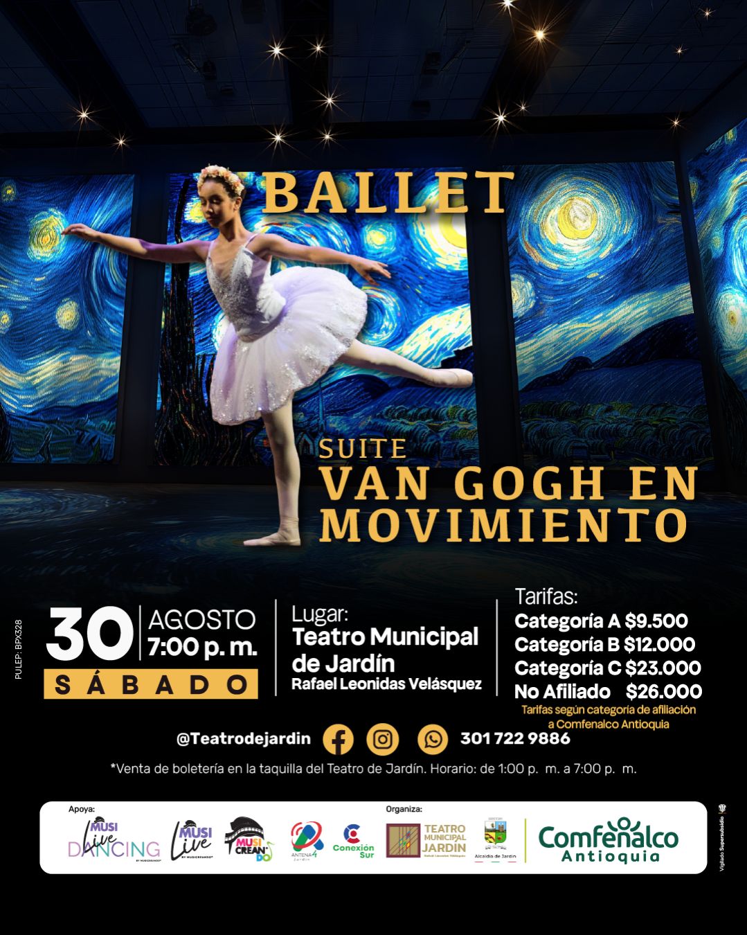 Ballet: Suite de van Gogh en movimiento