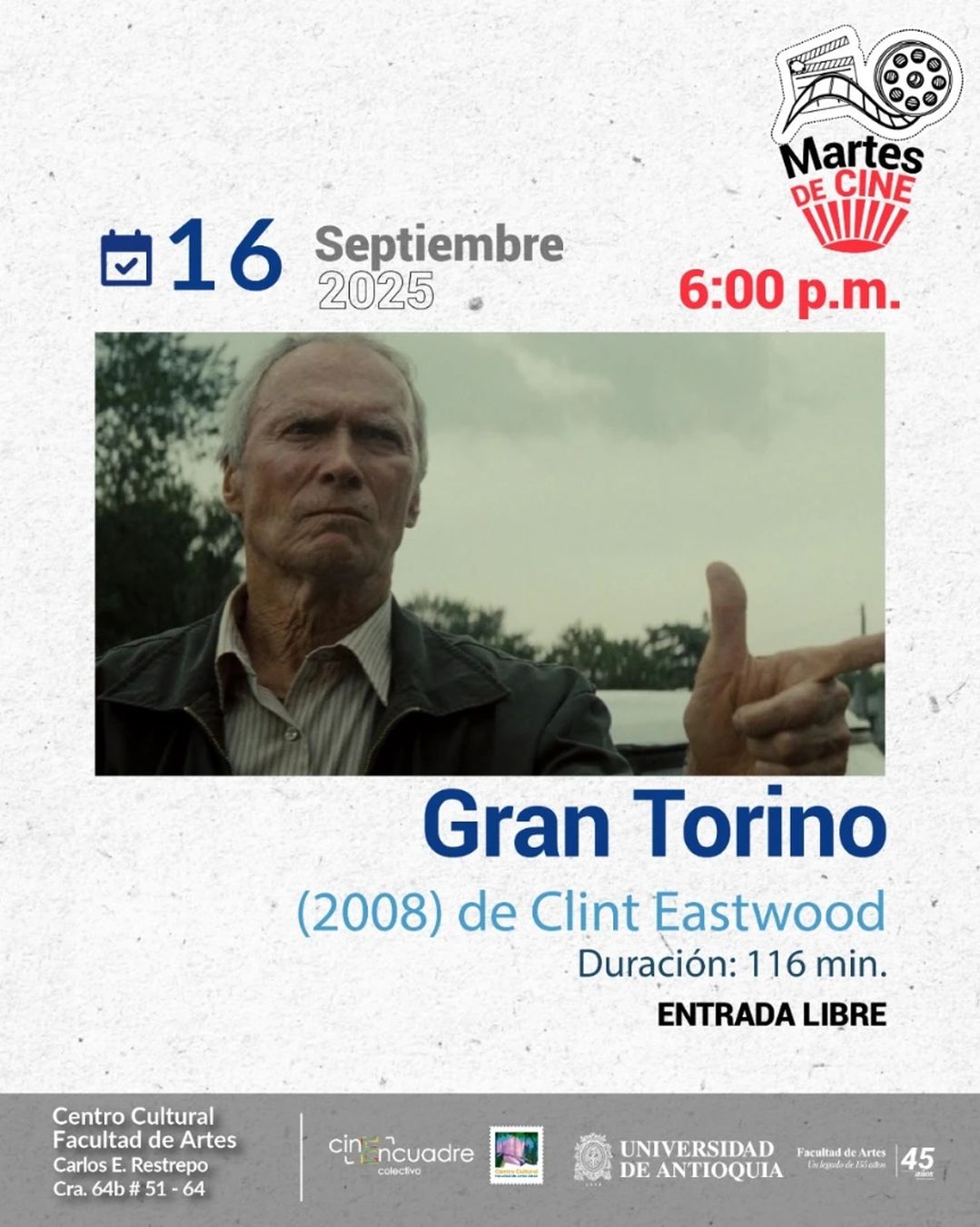 Martes de cine: Gran Torino