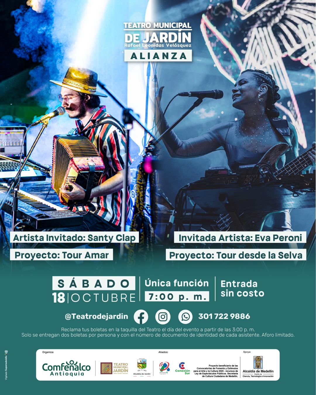 Eva Peroni: Tour desde la Selva - Santy Clap: Tour Amar