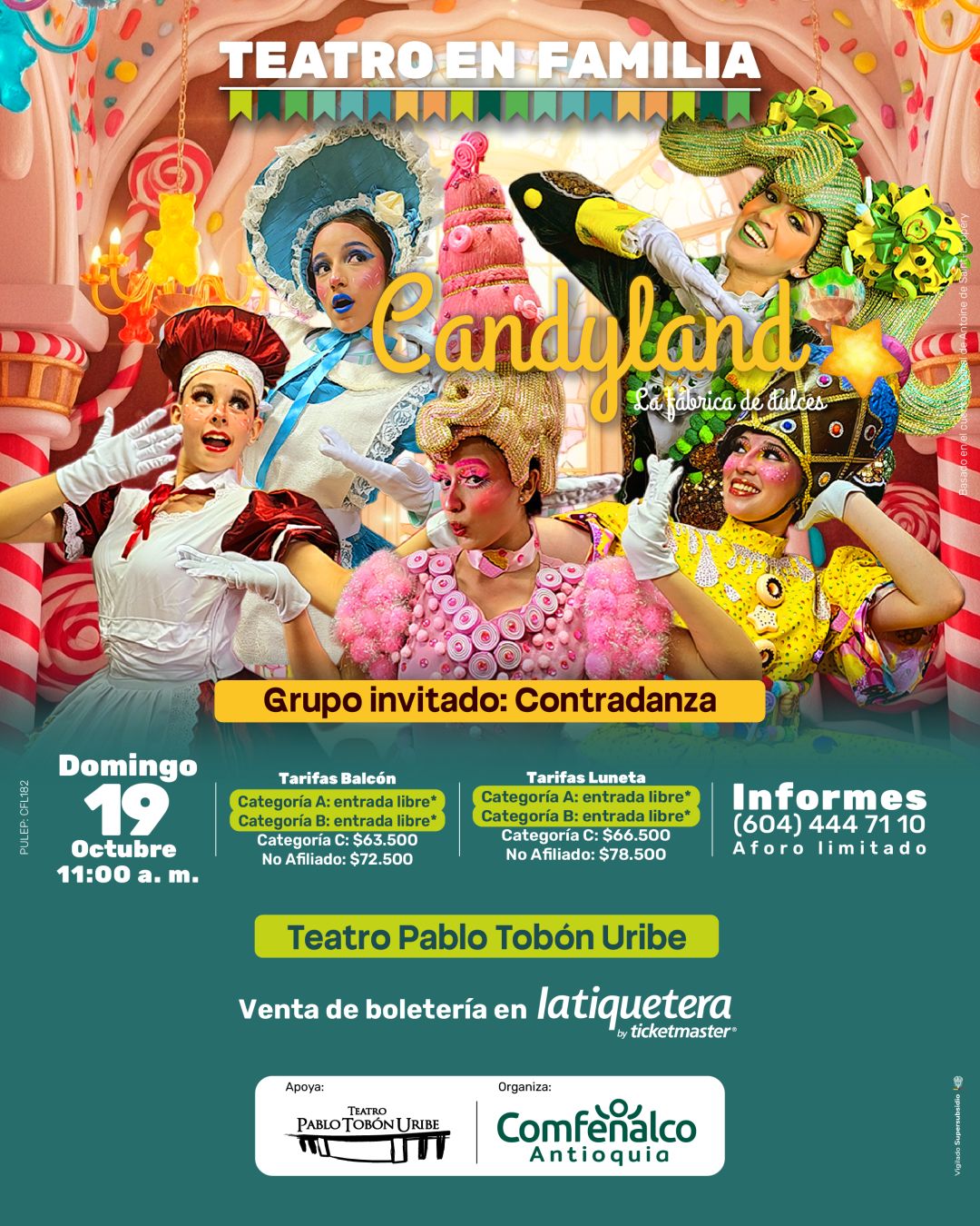 Teatro en familia: Candyland: la fábrica de dulces