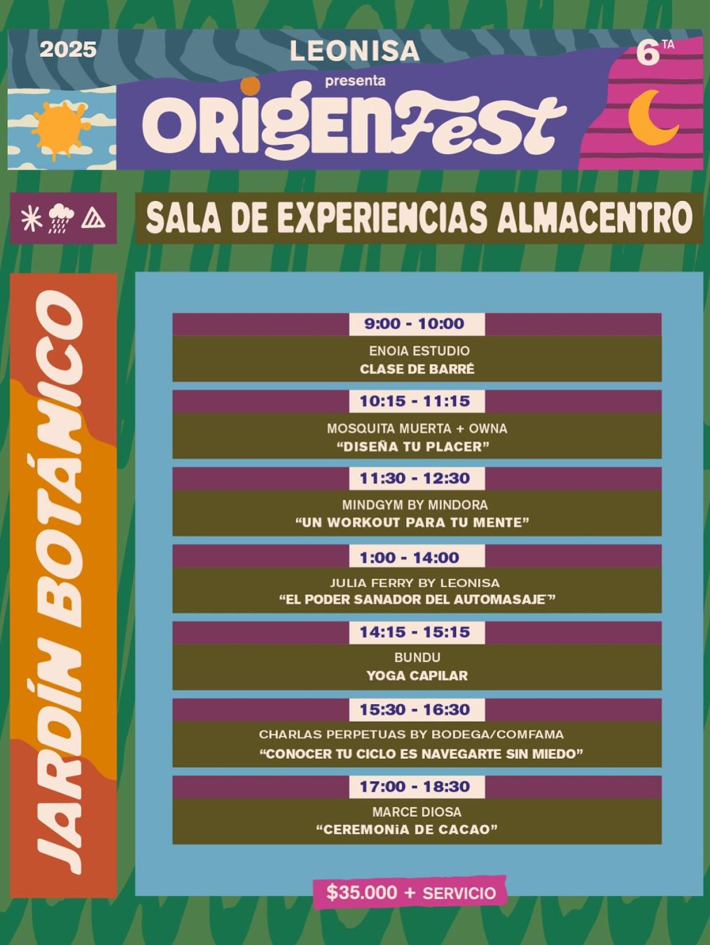 Programación Origen Fest 2025