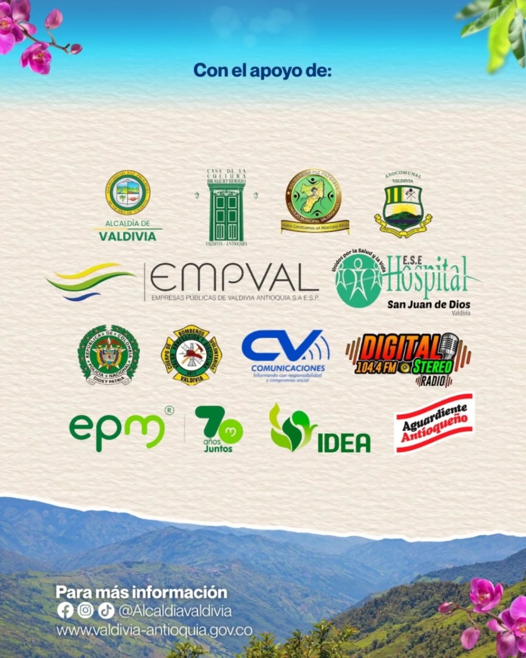 Programación XXXVIII Fiestas de la Semana Cultural y Deportiva de Valdivia