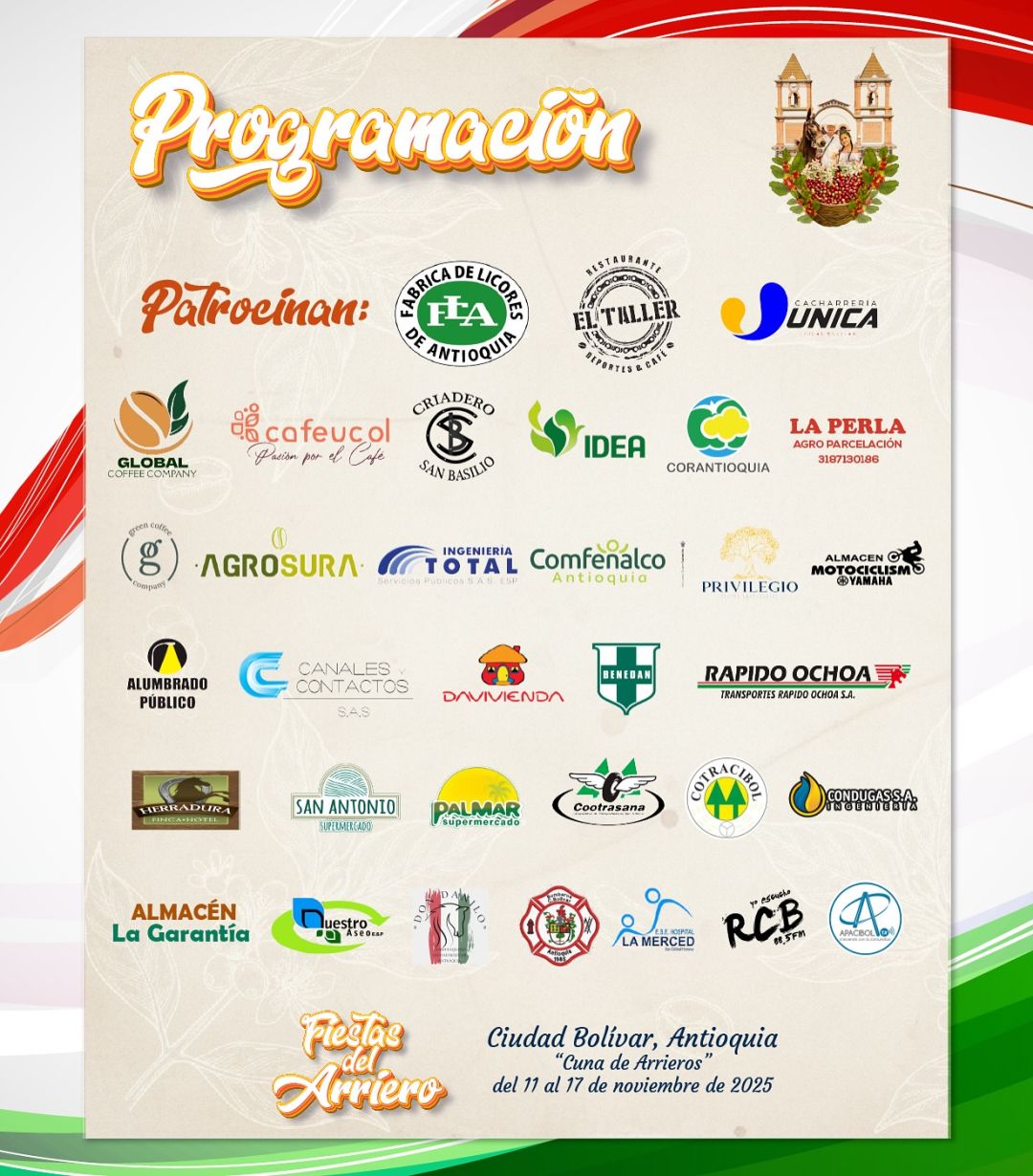 Programación Fiestas del Arriero 2025