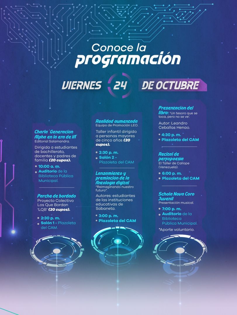 Programación Fiesta de las Letras y las Palabras 2025