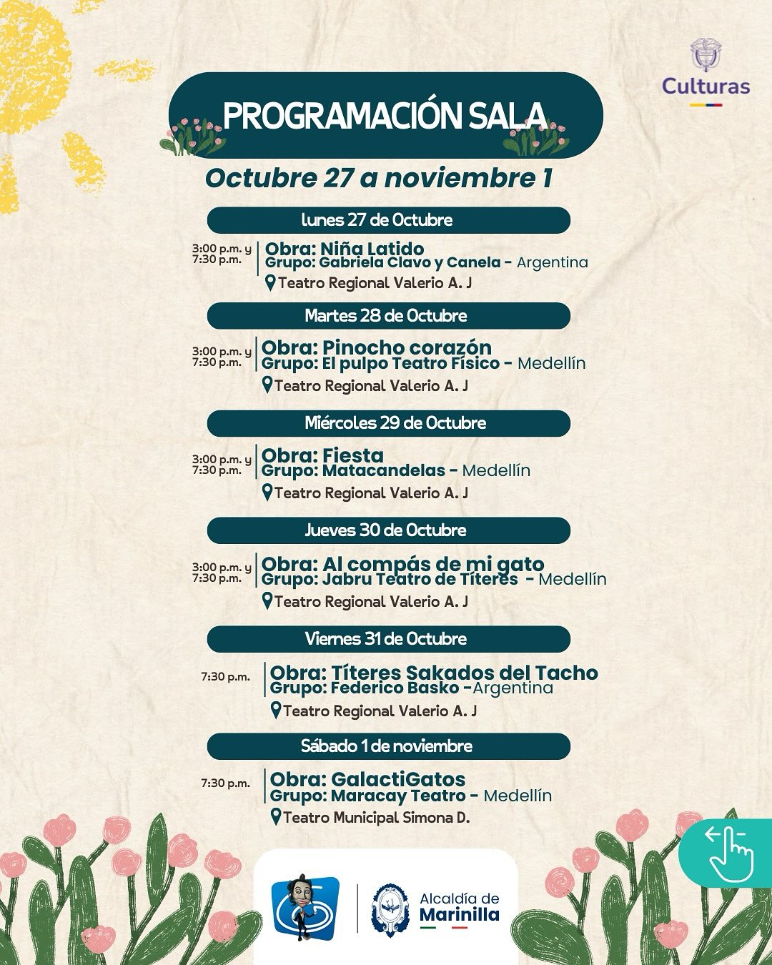 Programación 44° Festival de Teatro Infantil