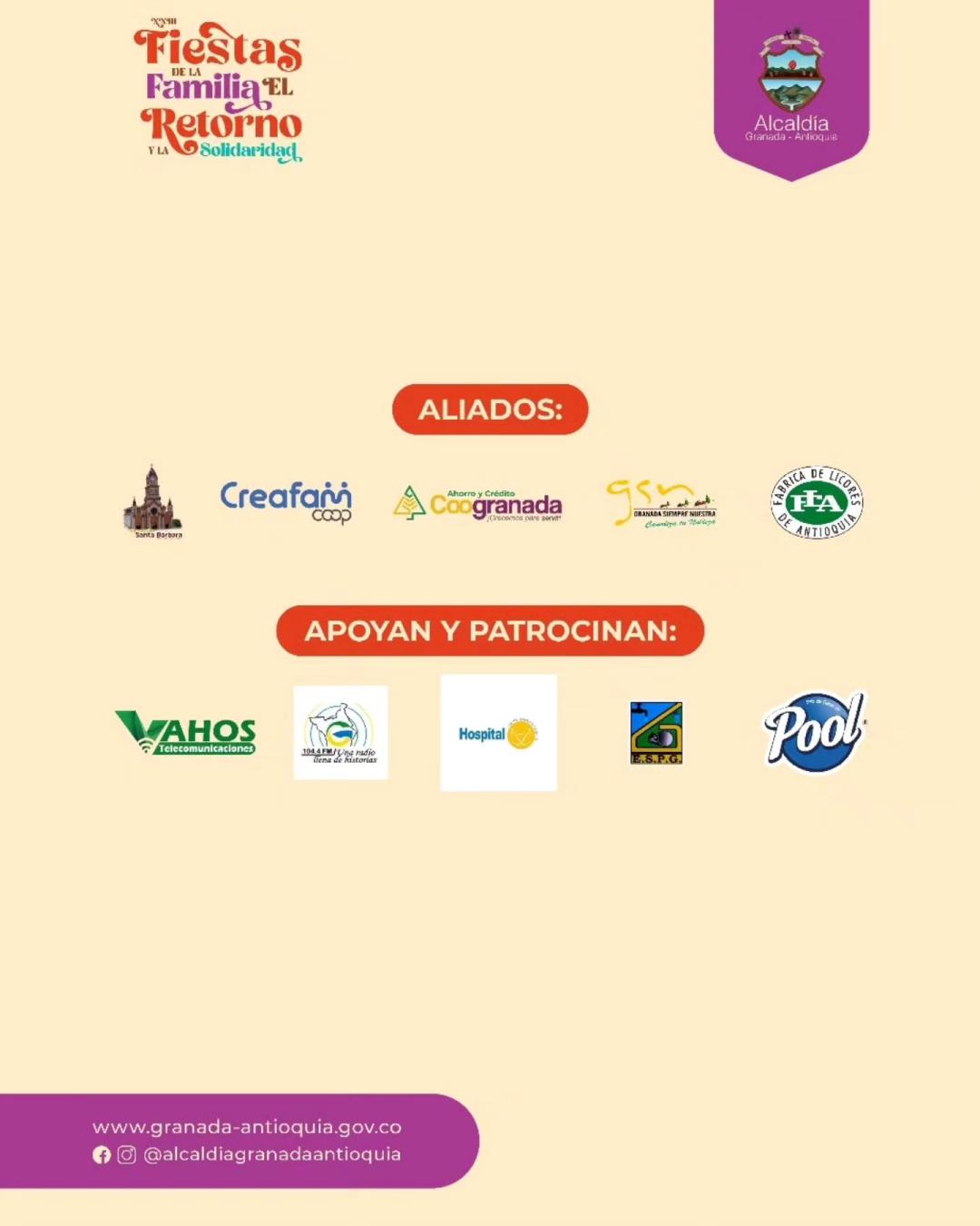 Programación XXIII Fiestas del Retorno La Familia y la Solidaridad 2026