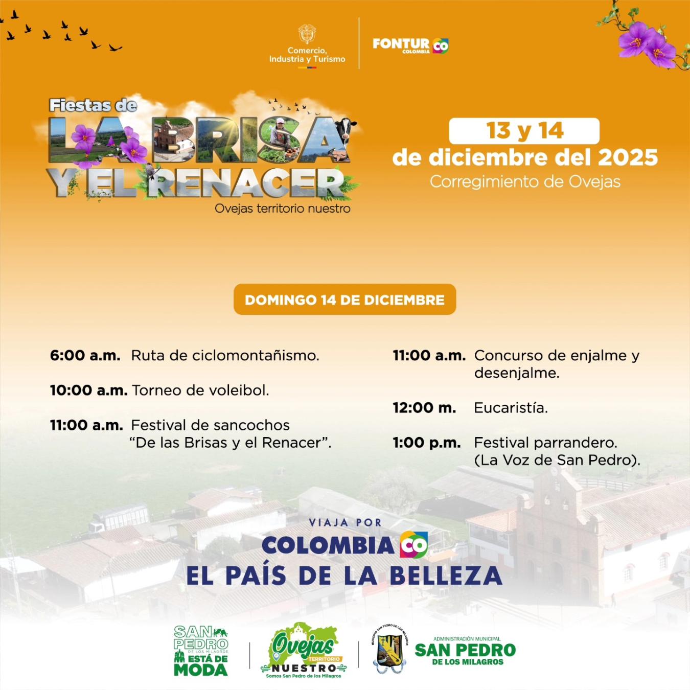 Programación Fiestas de la Brisa y el Renacer 2025