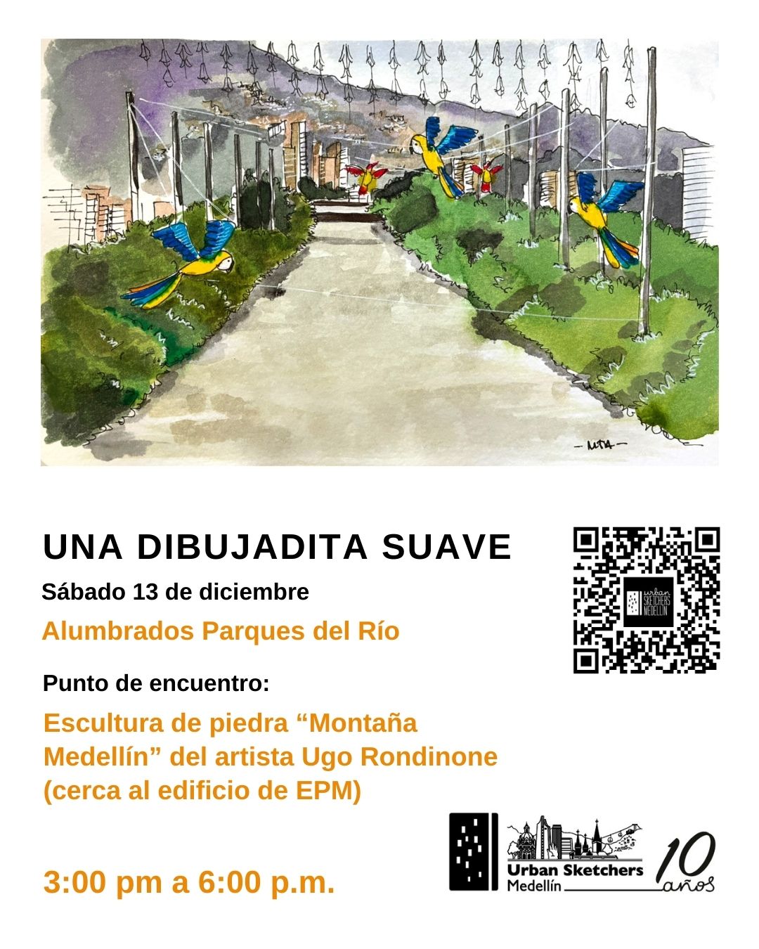 Una dibujadita suave Alumbrados Parques del Río