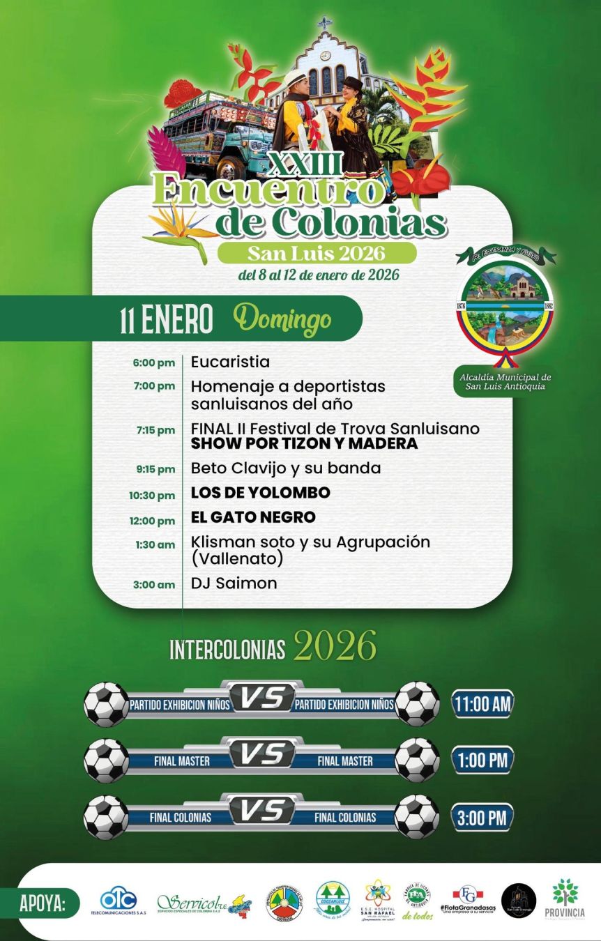 Programación XXIII Encuentro de Colonias 2026