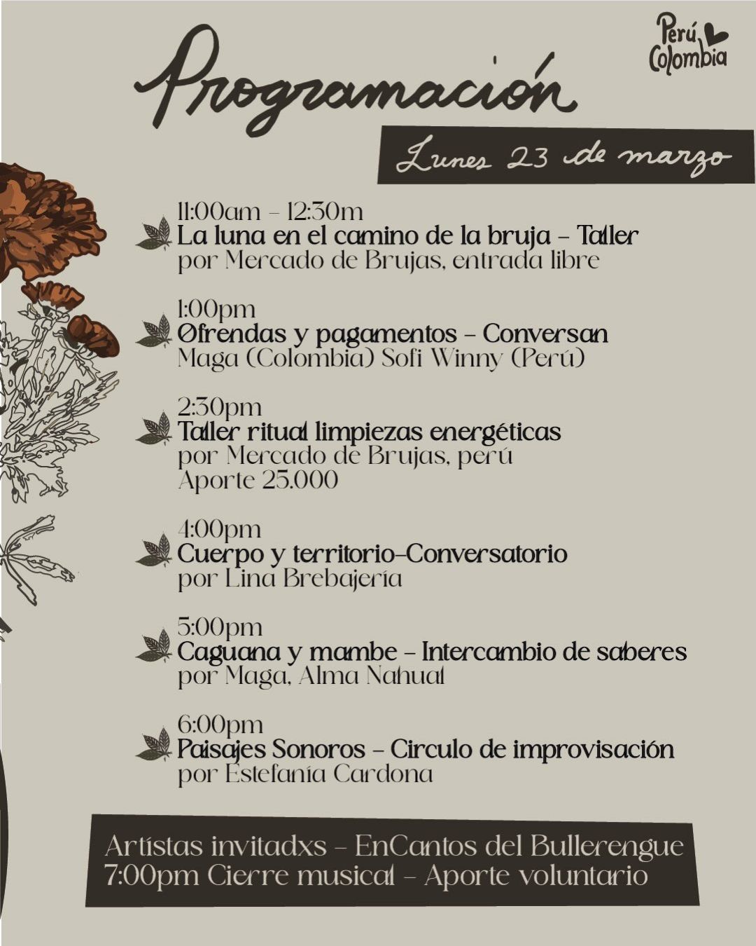 Programación Festival de Brujas 2026