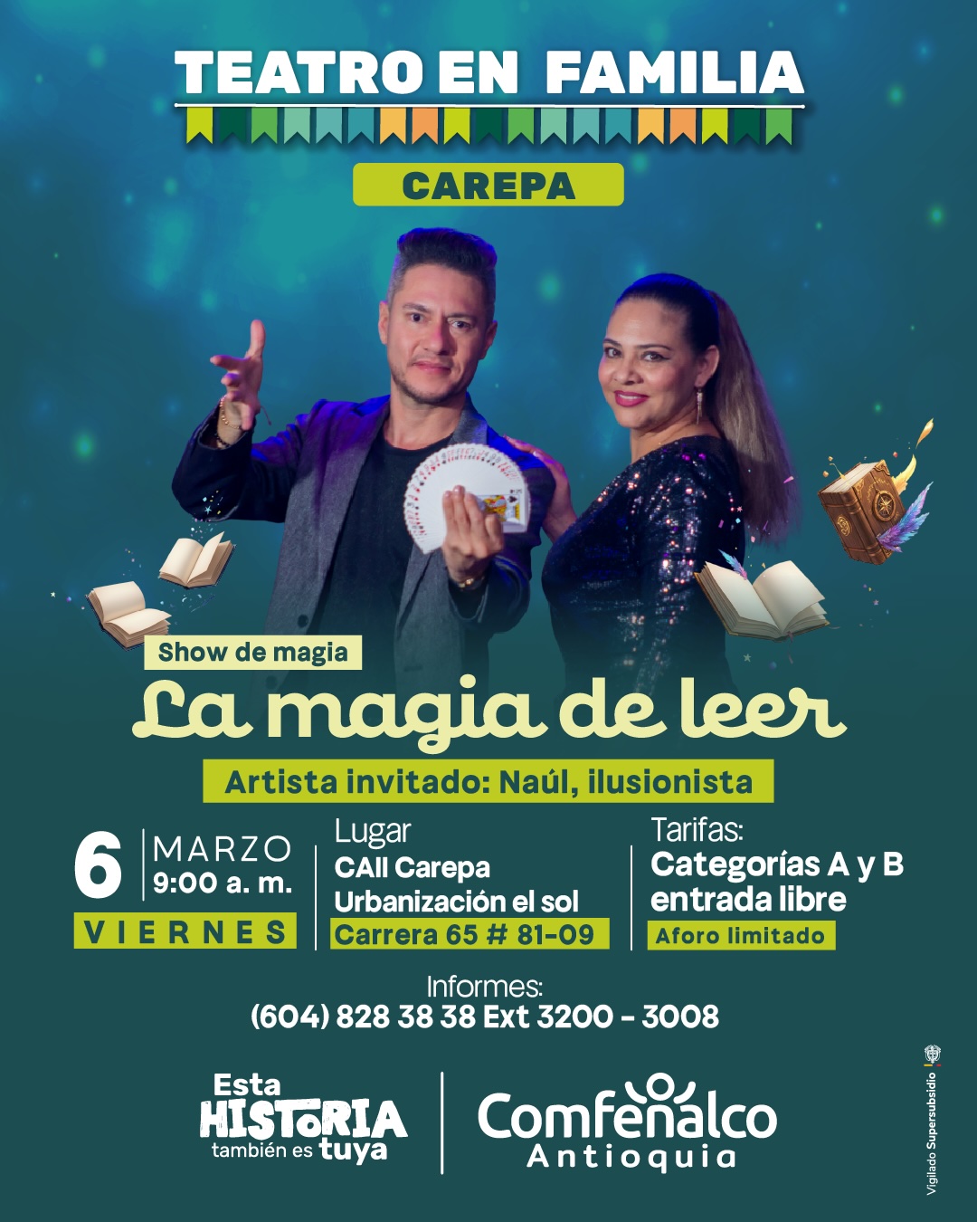 Teatro en familia: La Magia de Leer