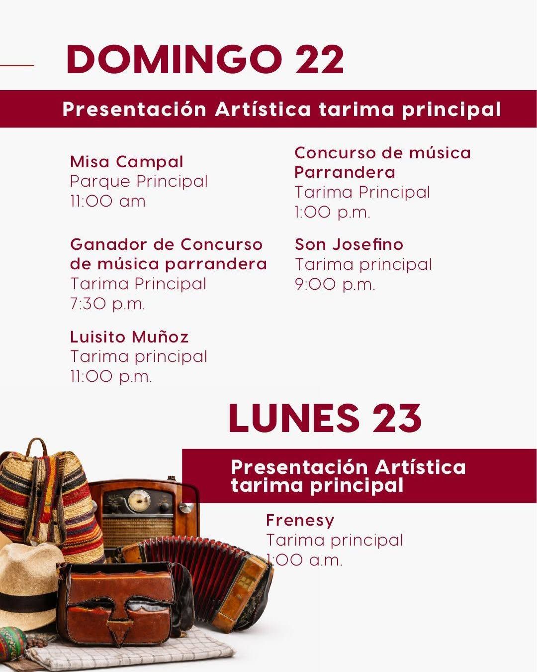 Programación XXVIII Fiestas Josefinas 2026