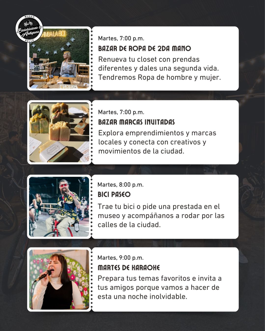 Programación Martes de biciclásicas