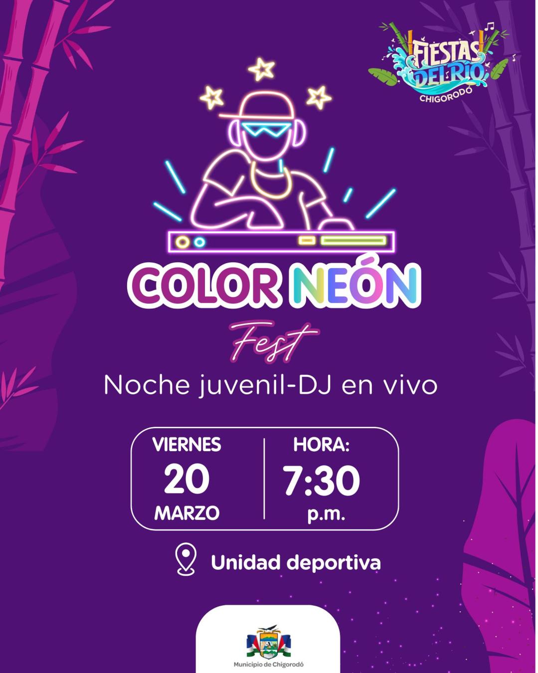 Programación Fiestas del Río Chigorodó 2026